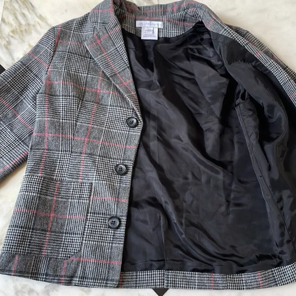 Vintage Charabia Kid’s Glen Plaid Jacket